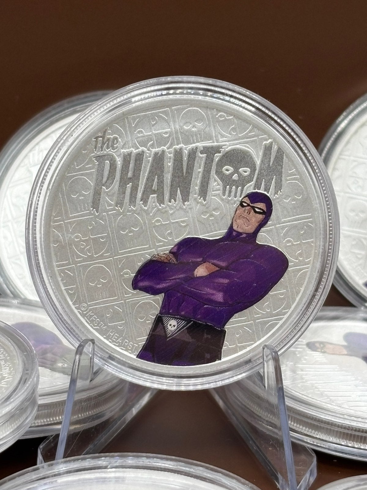 1oz Marvel phantom color - perth mint 2022 tuvalu zilver, Ophalen of Verzenden, Zilver