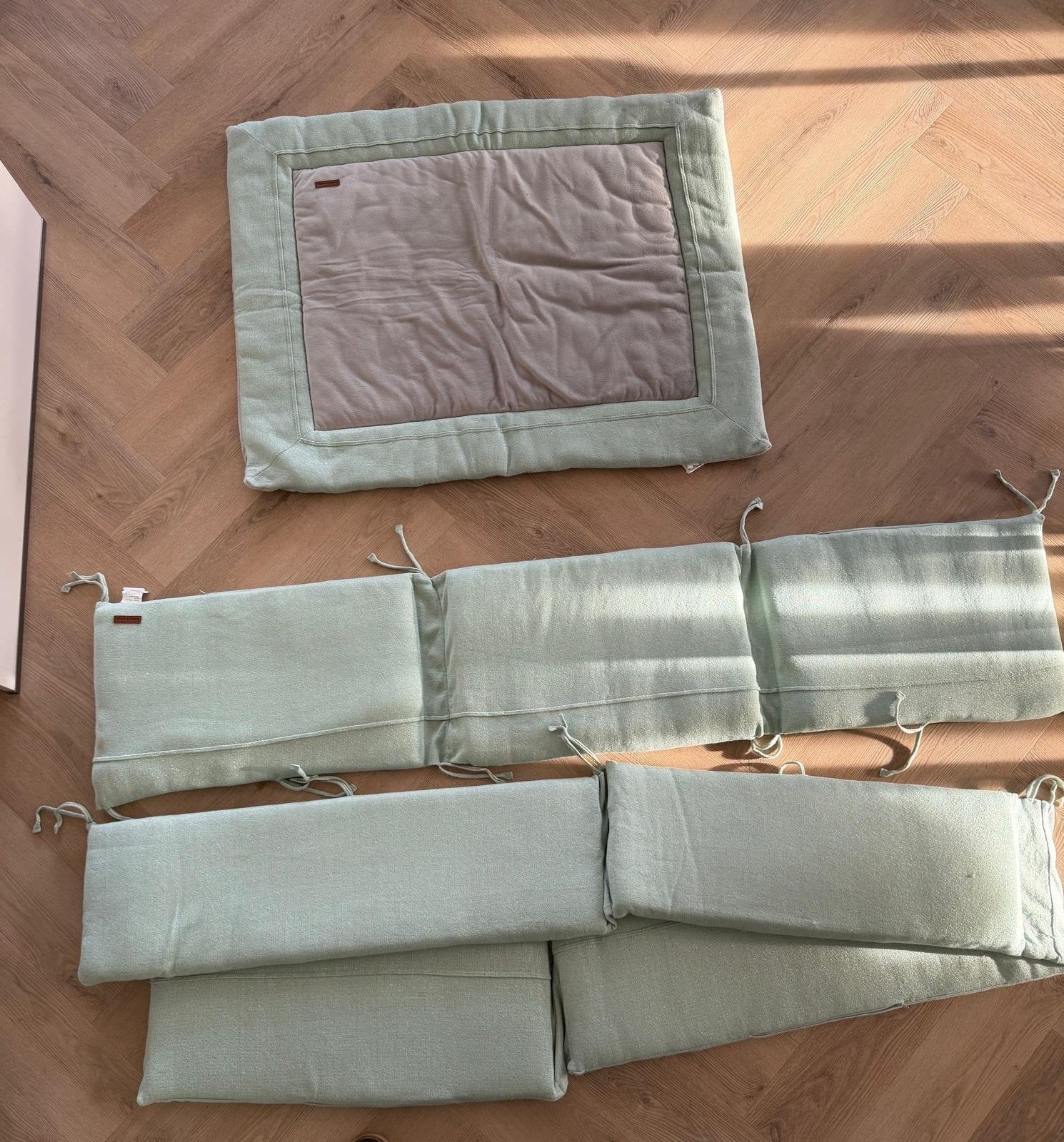 Baby's Only Sparkle Boxbumper & Boxkleed Goudmint, Ophalen, Gebruikt, Minder dan 140 cm