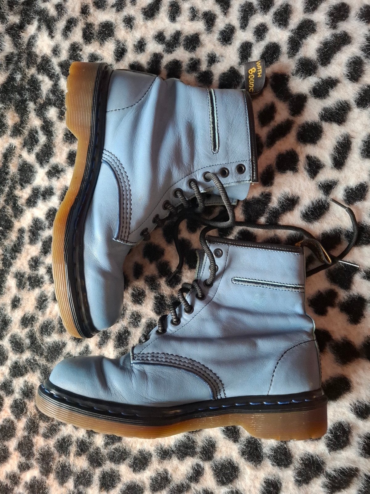 Vintage Dr. Martens blauw made in England maat 39, Dr. Martens, Ophalen of Verzenden, Blauw