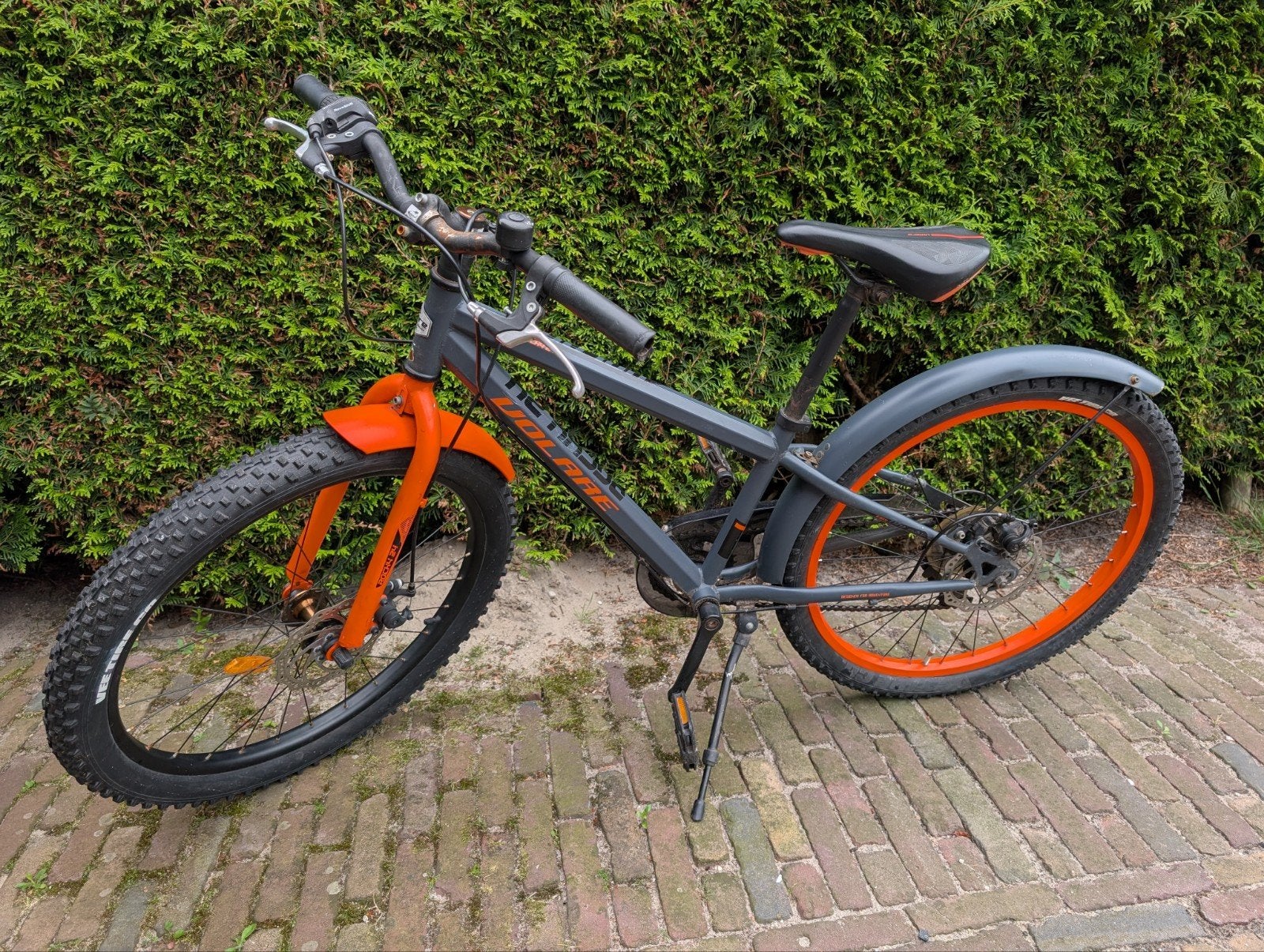 Volare Rocky 24 inch kinderfiets, Ophalen, 20 inch of meer, Gebruikt, Velgrem