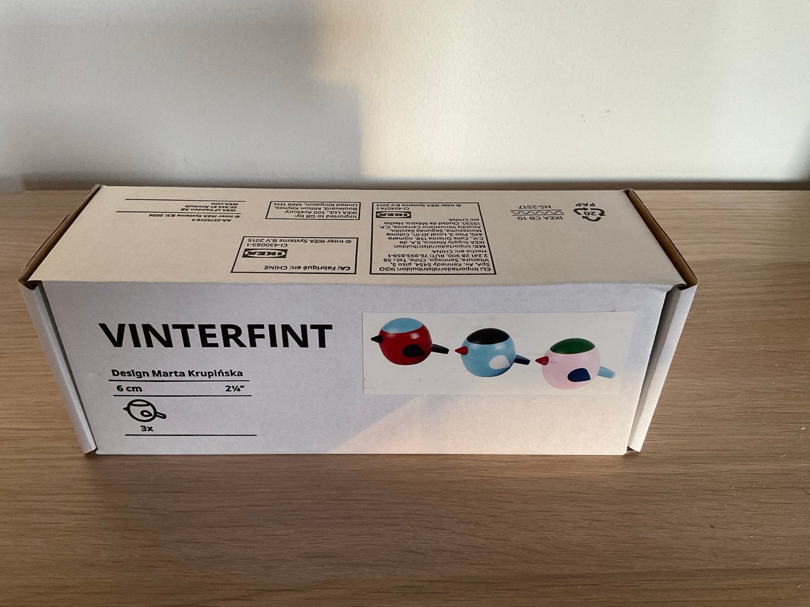 IKEA VINTERFINT Decoratie Vogels - Nieuw in doos, Meerkleurig, Overige materialen, Nieuw, Ophalen of Verzenden