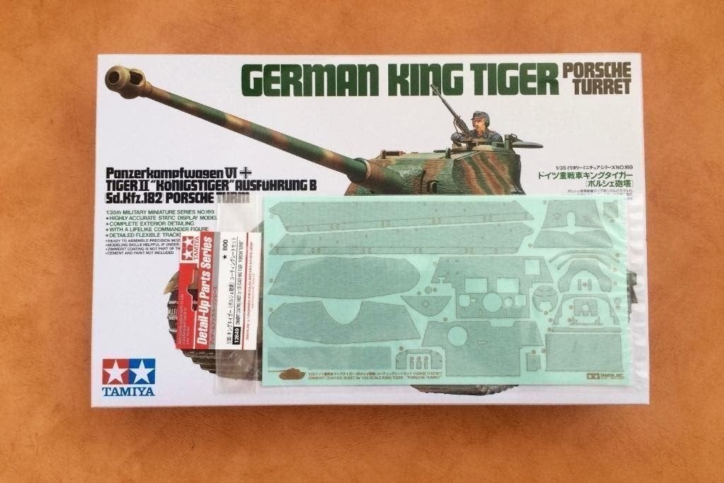 Tamiya	35169	German King Tiger "Porsche Turret"  1/35 ZIMM, Tank, Verzenden, 1:32 tot 1:50, Nieuw
