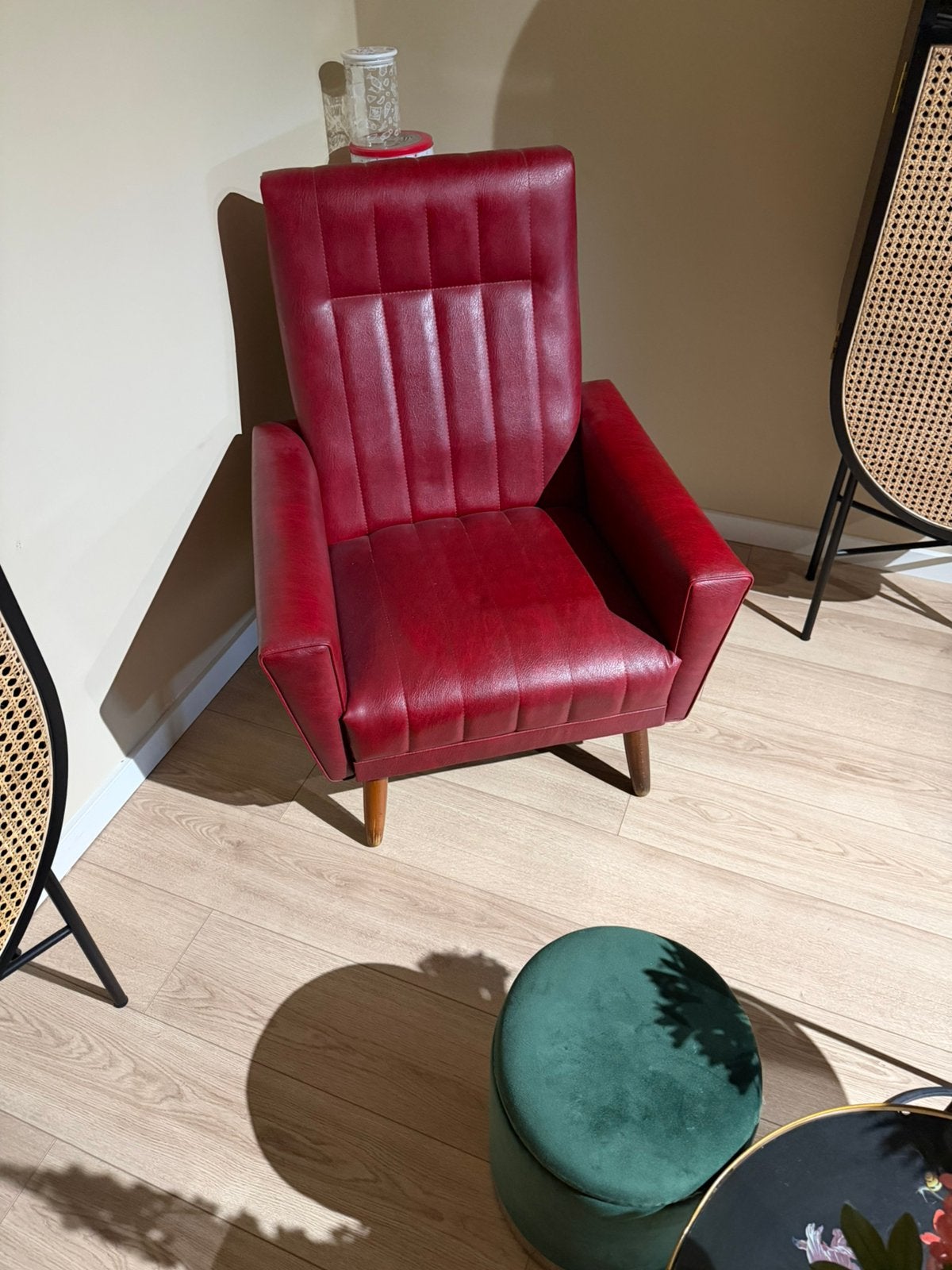 Retro fauteuil, Huis en Inrichting, Fauteuils, Ophalen, Zo goed als nieuw, 75 tot 100 cm, 50 tot 75 cm
