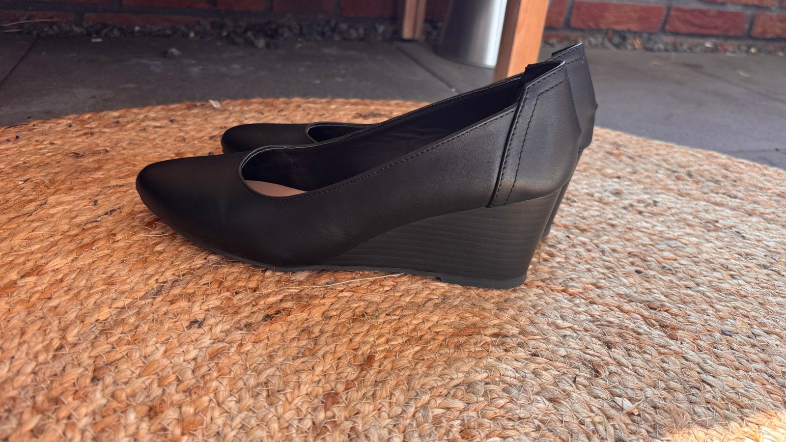 Zwarte sleehak pumps van Bonprix, maat 40, Ophalen of Verzenden, Zo goed als nieuw, Zwart, Pumps
