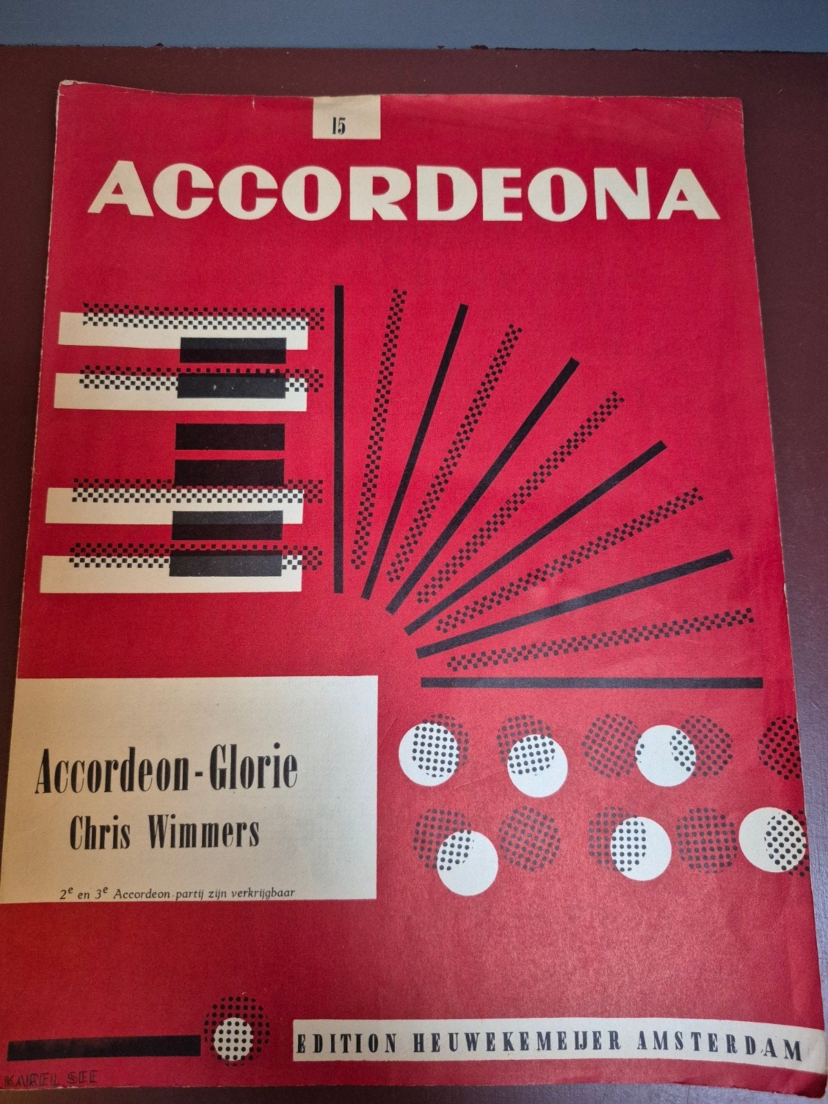 Accordeon-Glorie - Chris Wimmers (bladmuziek), Ophalen of Verzenden, Artiest of Componist, Klassiek, Accordeon