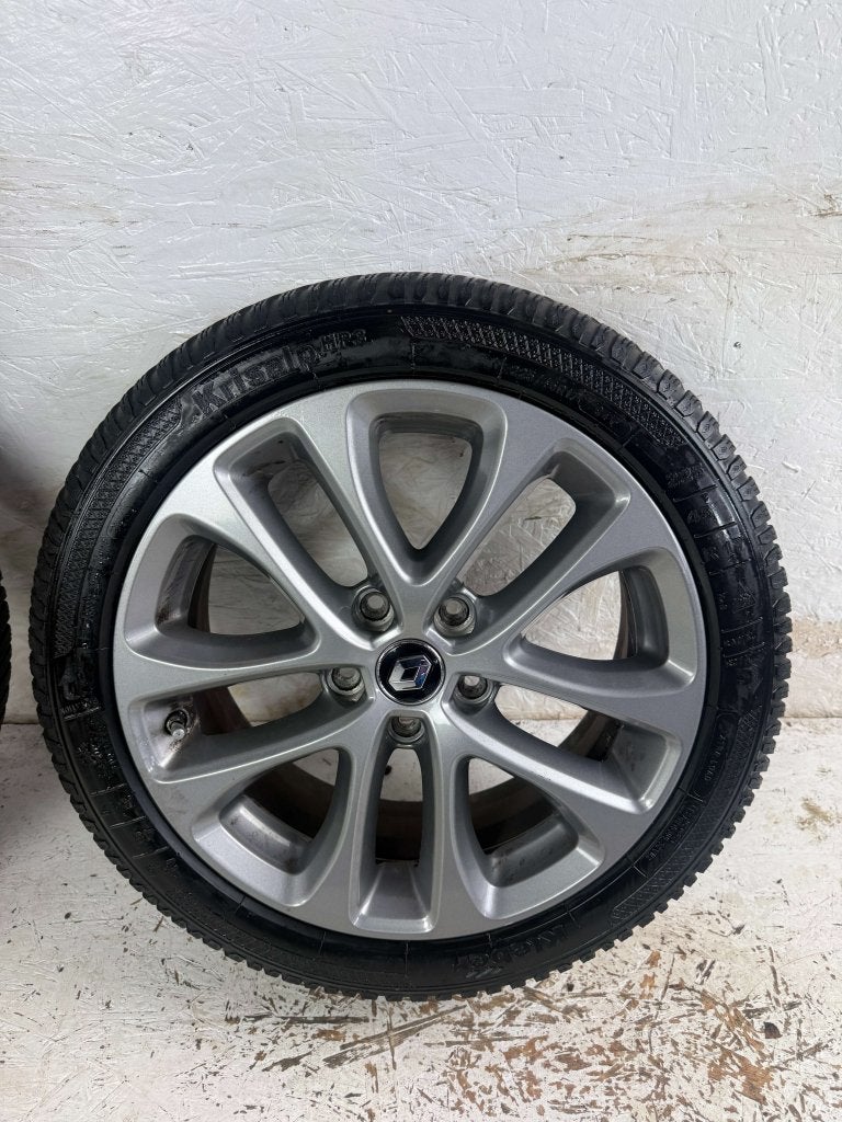 Originele Renault Megane velgen 17" 5x114.3 winterset, Niet ingevuld, Gebruikt, Banden en Velgen, Niet ingevuld