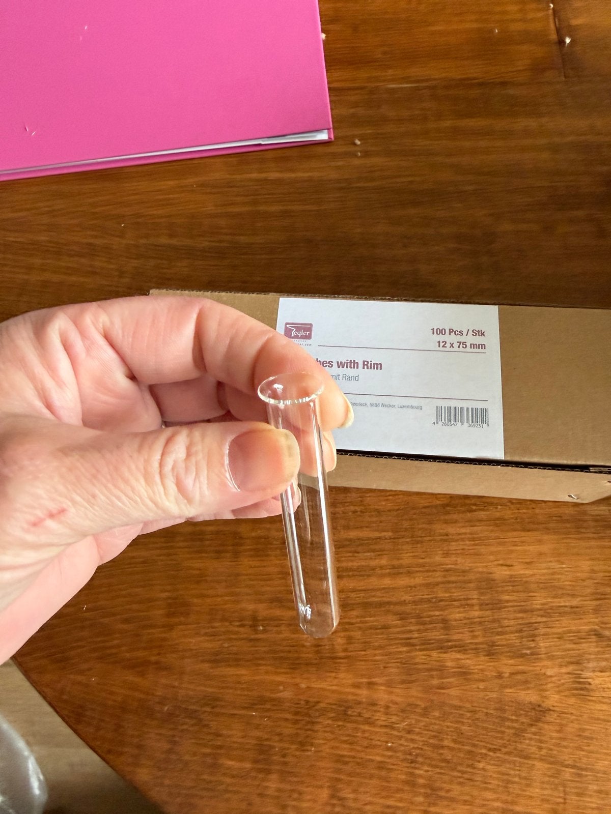 Nieuwe glazen reageerbuisjes (2 soorten), Ophalen, Transparant, Nieuw, Glas