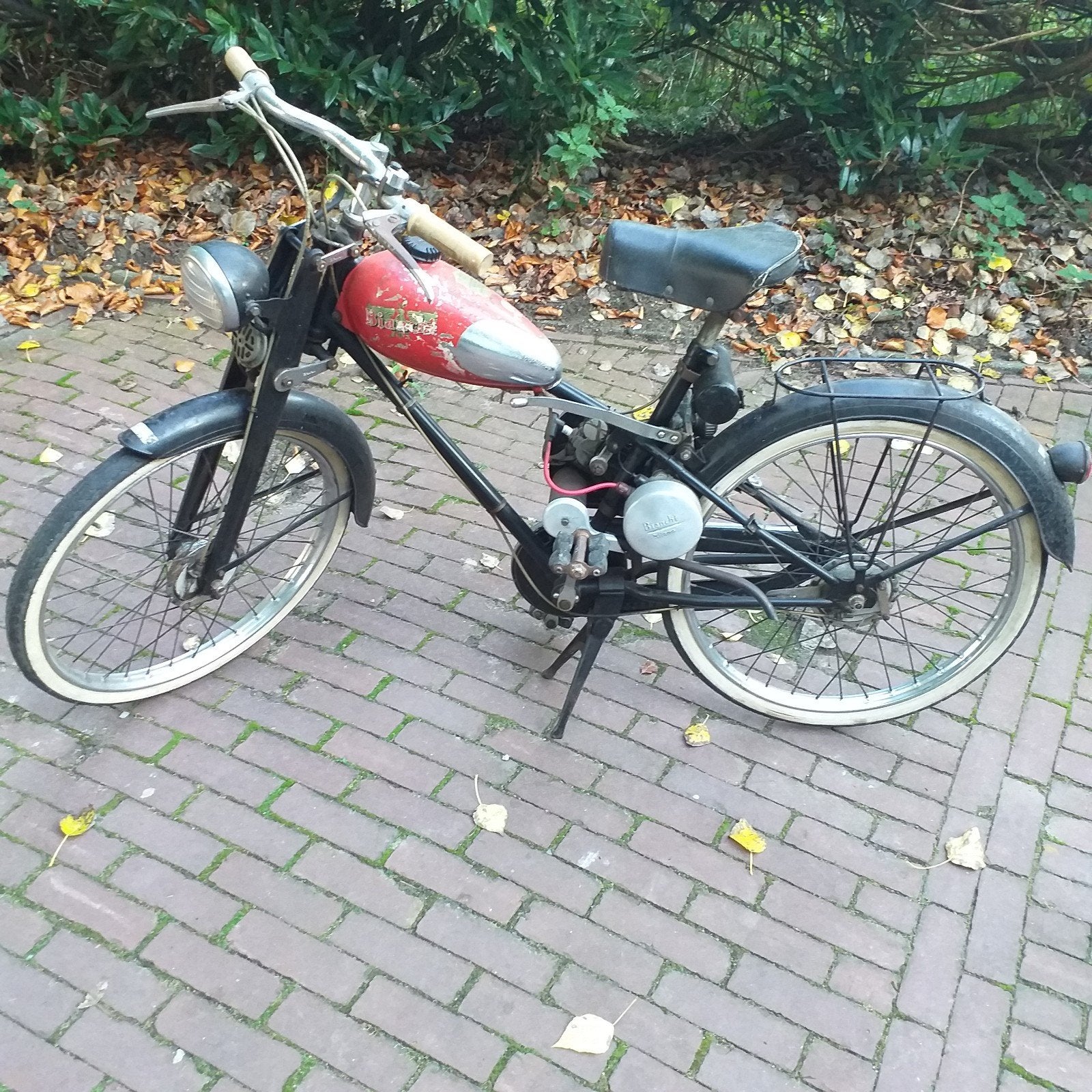 Brommer italiaans oldtimer Bianchi, Ophalen