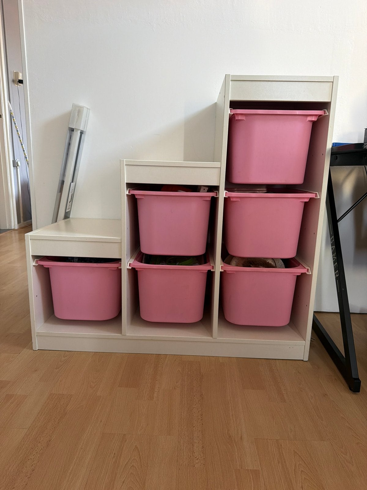 IKEA Trofast kast met 6 roze opbergbakken, Ophalen of Verzenden, Gebruikt