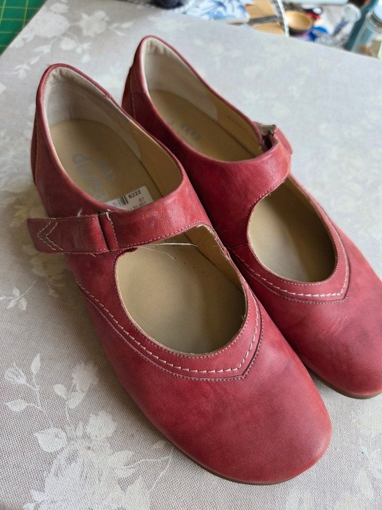 Durea zomerschoenen, maat 41, rood, Kleding | Dames, Schoenen, Durea, Zo goed als nieuw, Rood, Sandalen of Muiltjes