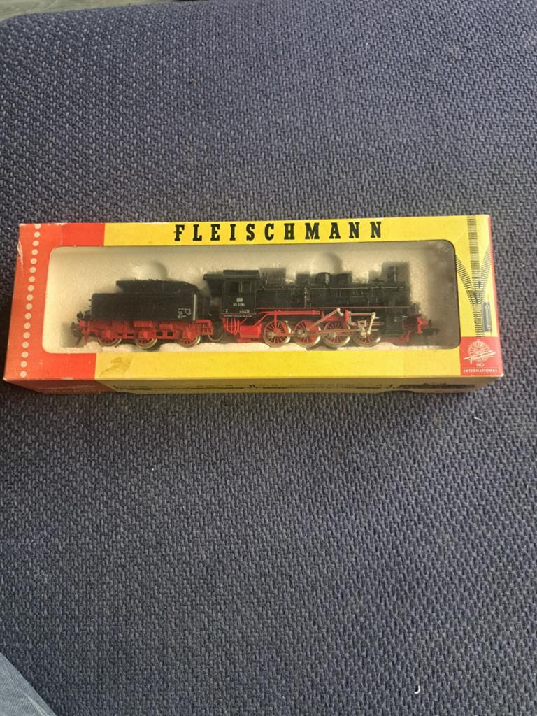 Stoomlocomotief fleischmann model nr 4145 db br55 bv22, Gebruikt, Locomotief, Fleischmann, Germany