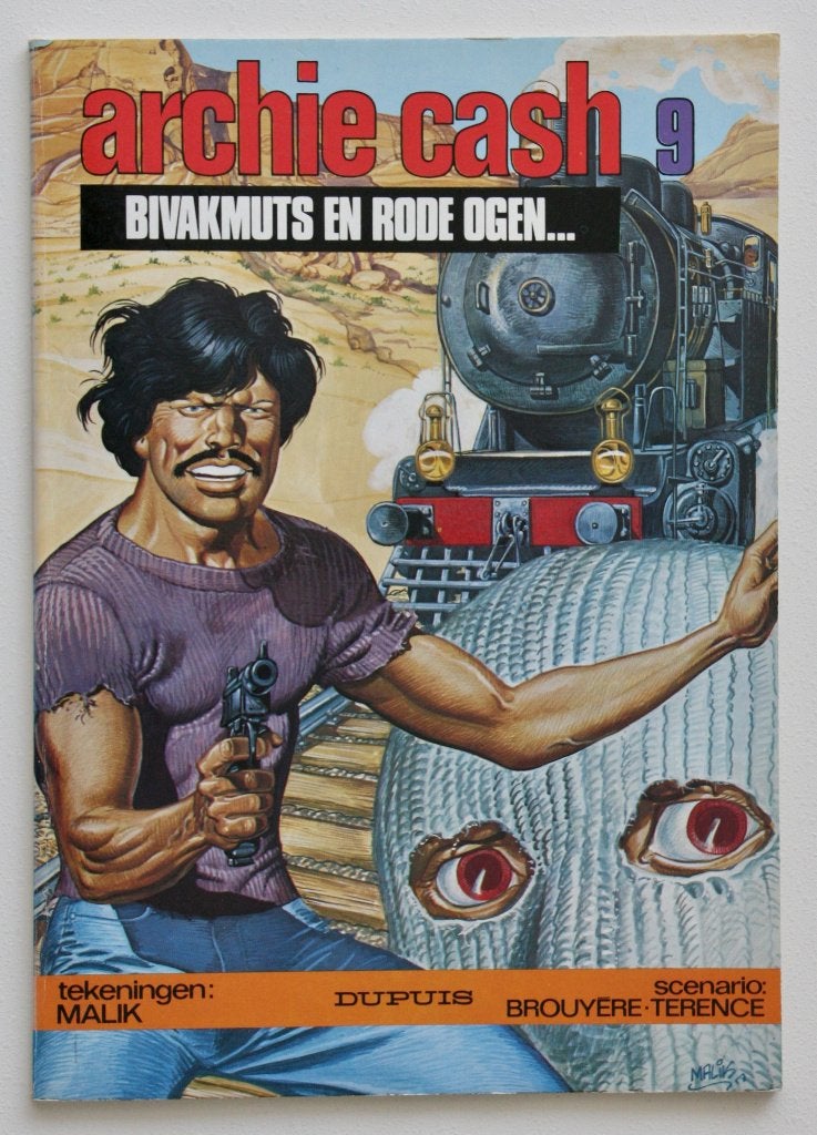 Archie Cash - 9. Bivakmuts en rode ogen (1983), Eén stripboek, Ophalen of Verzenden, Gelezen
