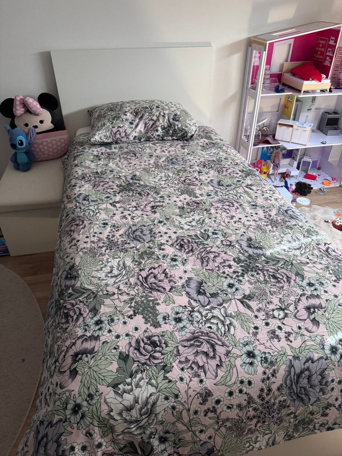 Ikea Malm eenpersoonsbed met lattenbodem en Malvik matras, Ophalen, Zo goed als nieuw, Eenpersoons