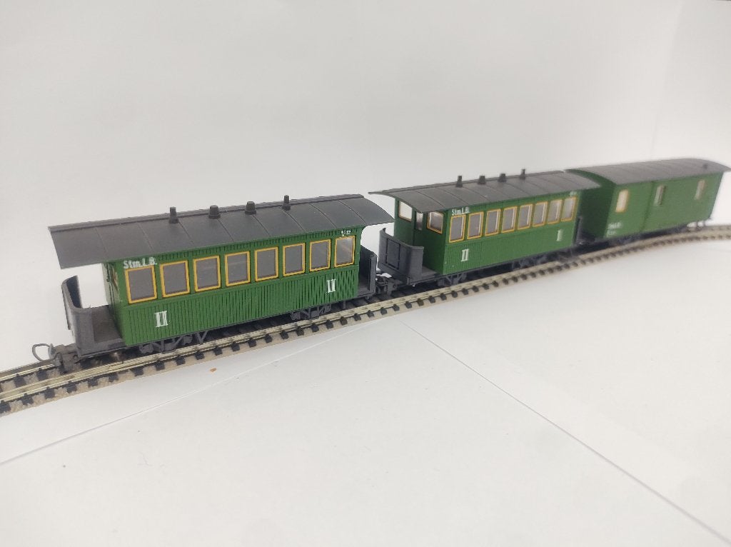 H0e rijtugen H0e 3x, Ophalen of Verzenden, Gelijkstroom, Wagon, Overige merken
