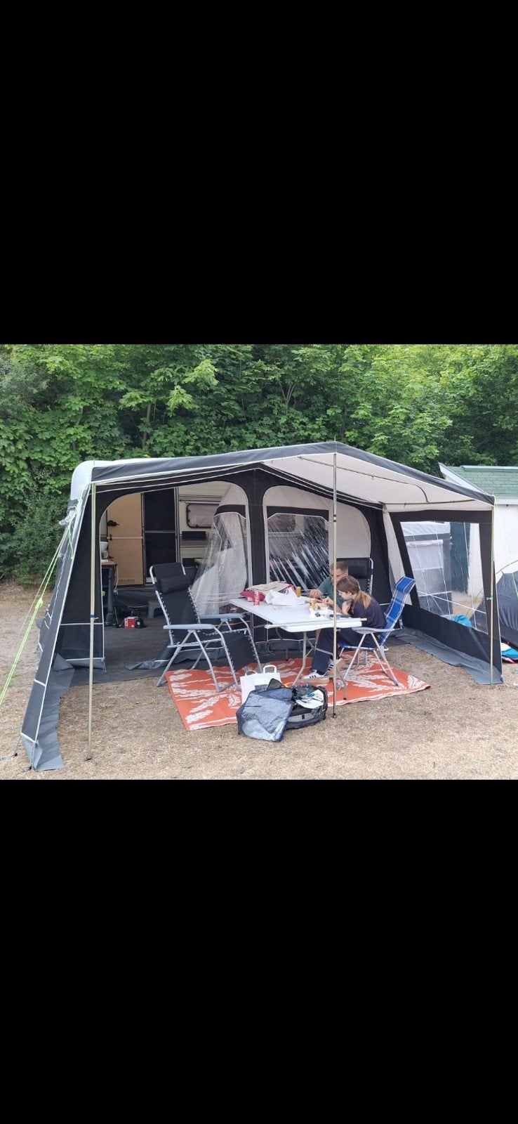 Avento Master 385- Compacte caravan bj '91, Caravans en Kamperen, Vast bed, Avento, Treinzit, Particulier