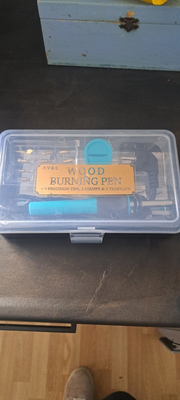 Houtbrander set met diverse tips, Gereedschap of Toebehoren, Meerkleurig, Zo goed als nieuw, Metaal
