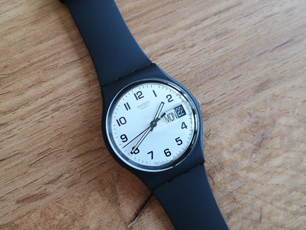 Swatch horloge, model 'Once Again'. In zeer goede staat., Kunststof, Gebruikt, Verzenden, Polshorloge