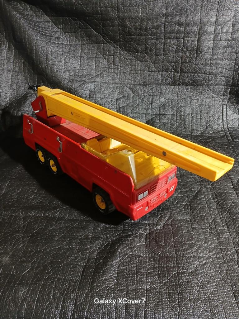 Vintage Tonka Brandweerwagen met Uitschuifladder, Verzamelen, Speelgoed, Ophalen of Verzenden, Gebruikt