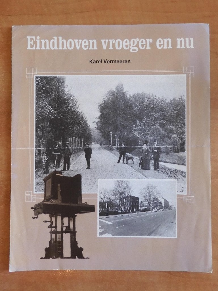 reclamefolder voor boek Eindhoven vroeger en nu deel 1, 1984, Ophalen of Verzenden, Karel Vermeeren, 20e eeuw of later, Gelezen