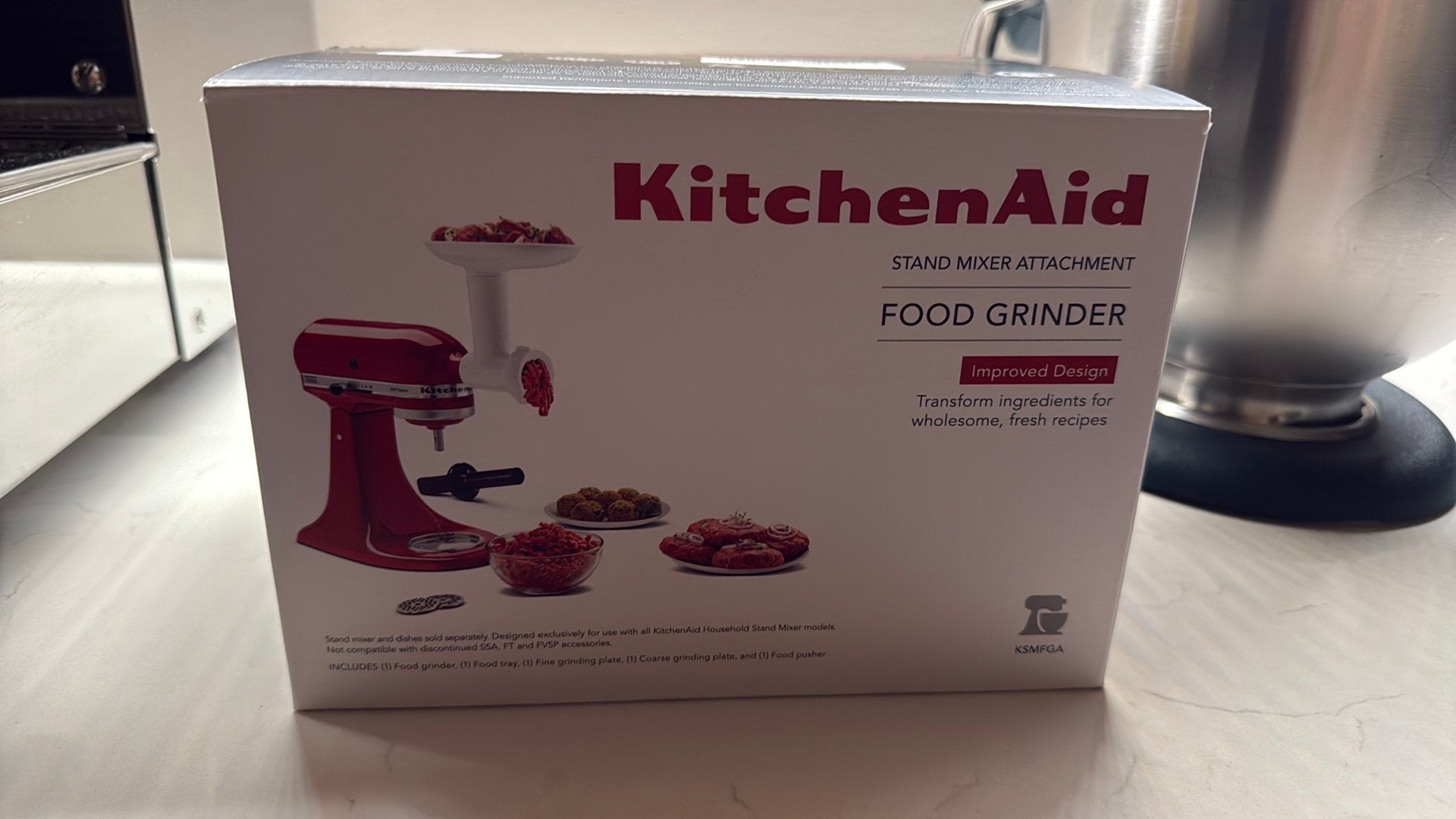 Kitchenaid food grinder, 4 liter of meer, Ophalen of Verzenden, Gebruikt, 3 snelheden of meer