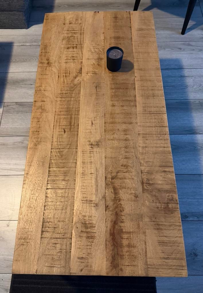 Salontafel mango hout, Ophalen, 100 tot 150 cm, 50 tot 100 cm, Zo goed als nieuw