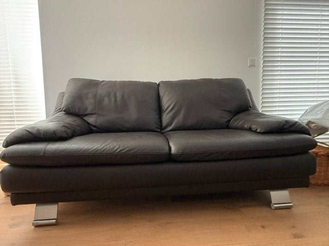 MOET WEG: Natuzzi Mughetto leren 2-zitsbank, Ophalen, 150 tot 200 cm, Tweepersoons, 75 tot 100 cm