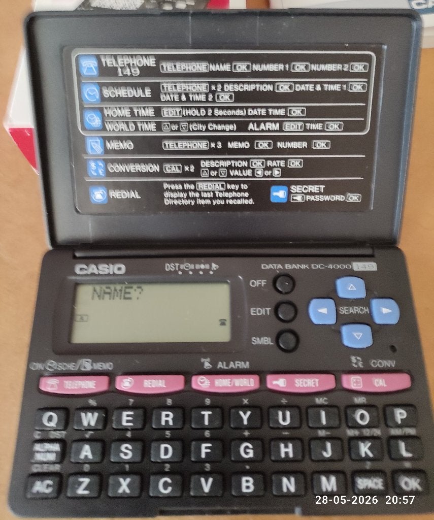 CASIO DATA BANK W, Ophalen of Verzenden, Nieuw