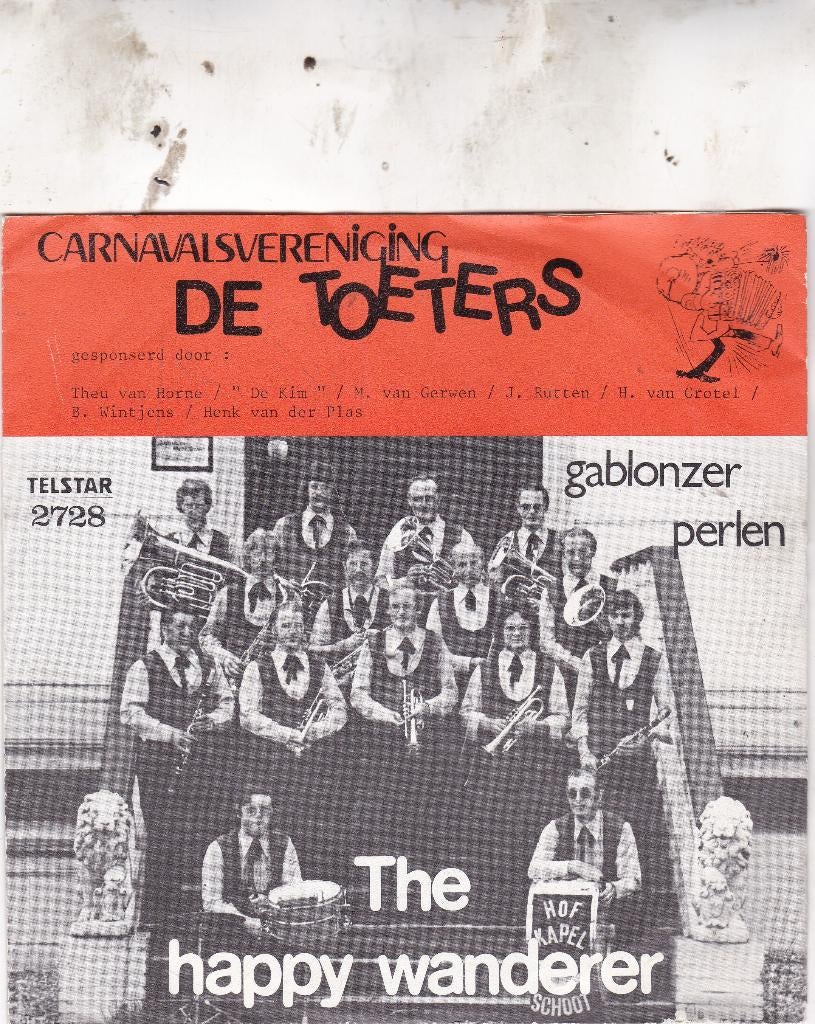 De Toeters ( 1978 ), Ophalen of Verzenden, Zo goed als nieuw, 7 inch