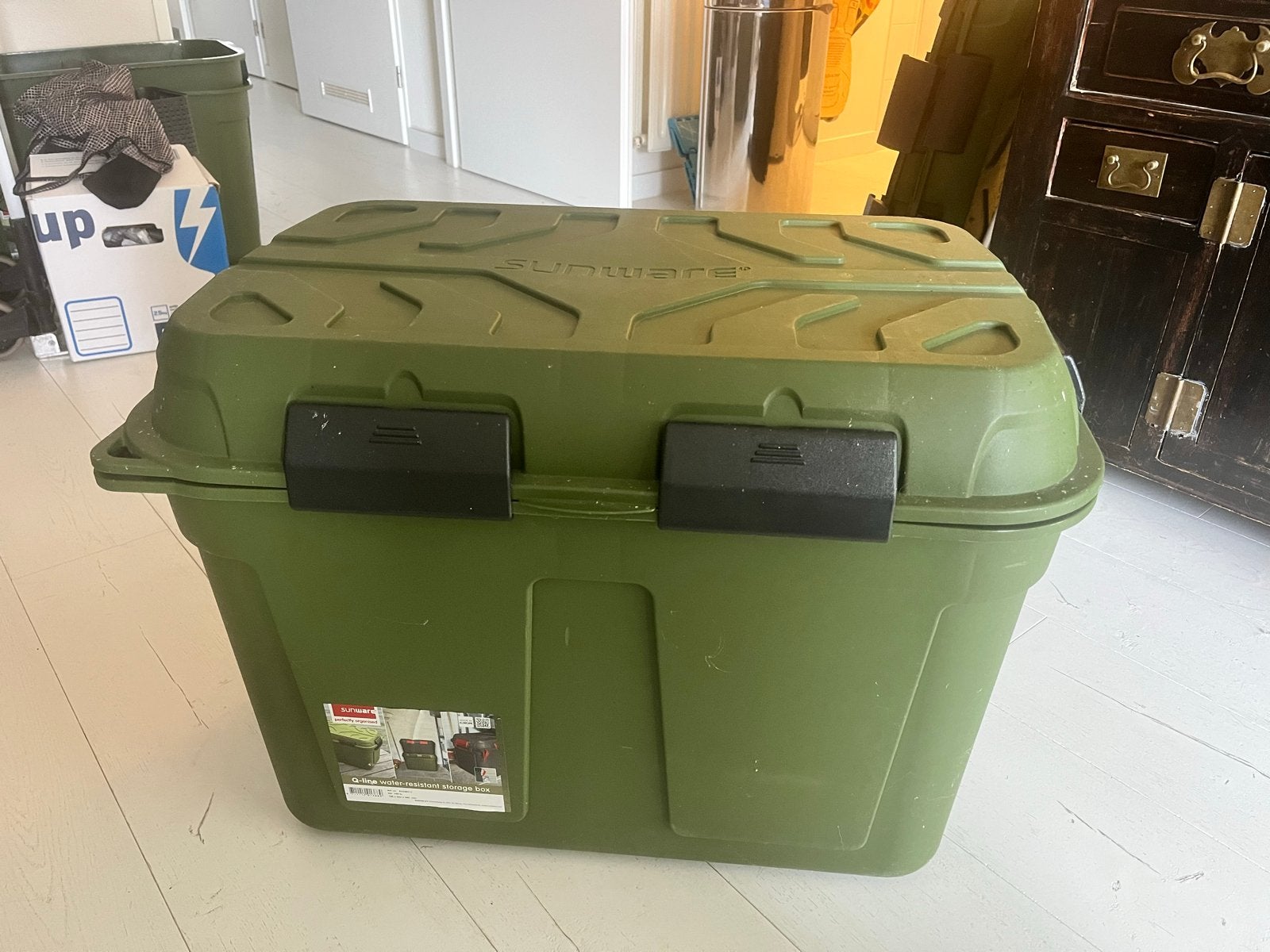 Sunware Q-line waterdichte opbergbox 160 liter, Ophalen, 50 – 75, Kunststof, Zo goed als nieuw