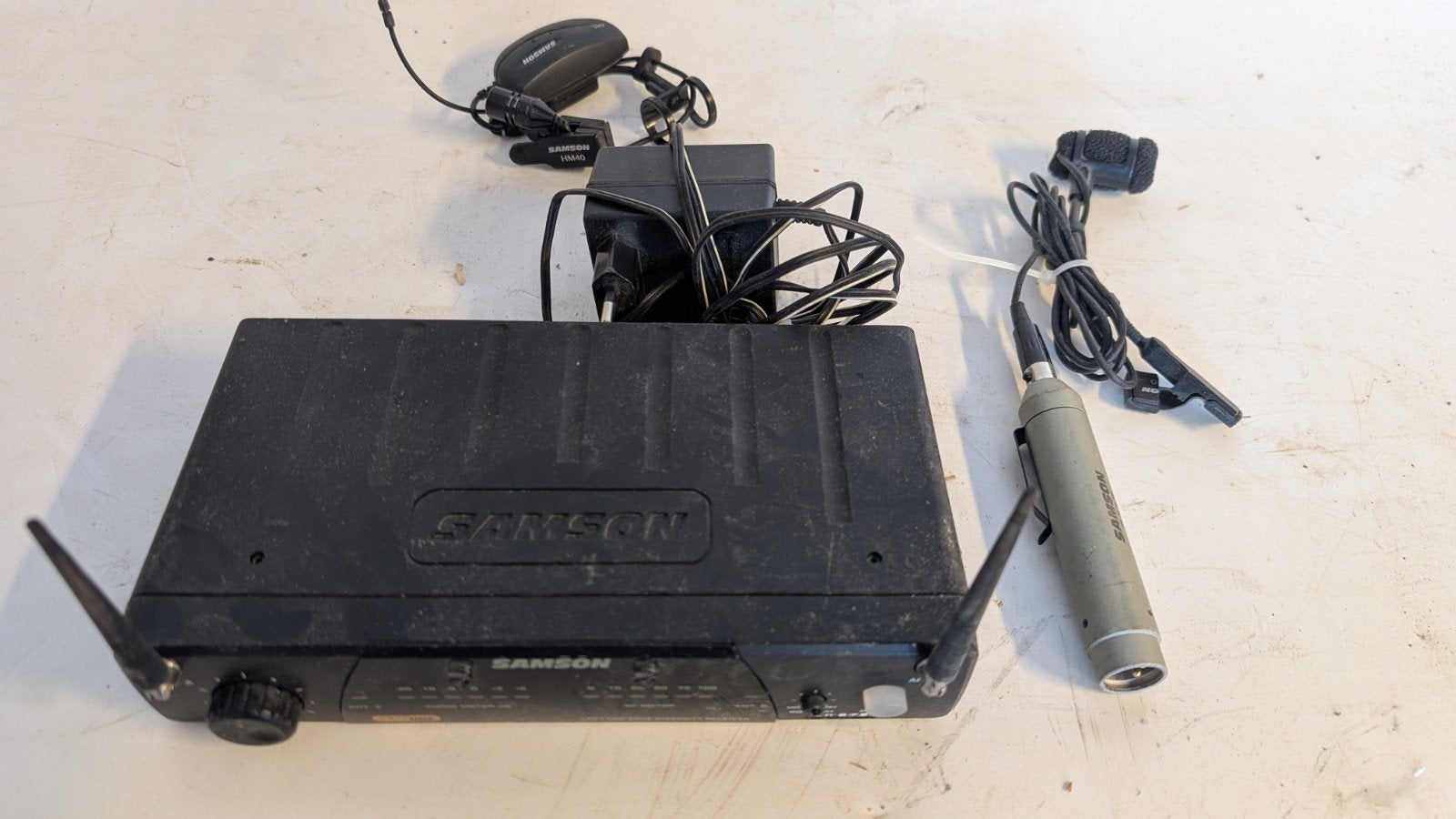 Samson Draadloze Microfoon Set (CR77 Ontvanger, AH1 Zender), Ophalen of Verzenden, Gebruikt, Zangmicrofoon, Draadloos