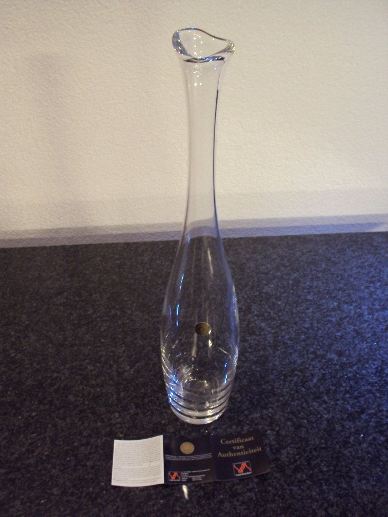 Kristallen Iris siervaas ontwerp van Siem van der Marel, Ophalen of Verzenden