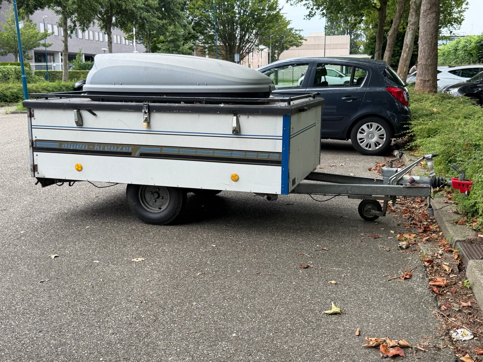 Alpenkreuzer vouwwagen met dakkoffer, Ophalen, Gebruikt