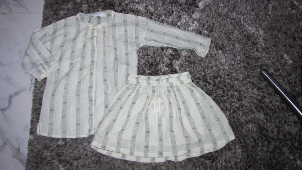 116-128 BY BAR set blouse en rok, Ophalen of Verzenden, Zo goed als nieuw, Meisje, Setje