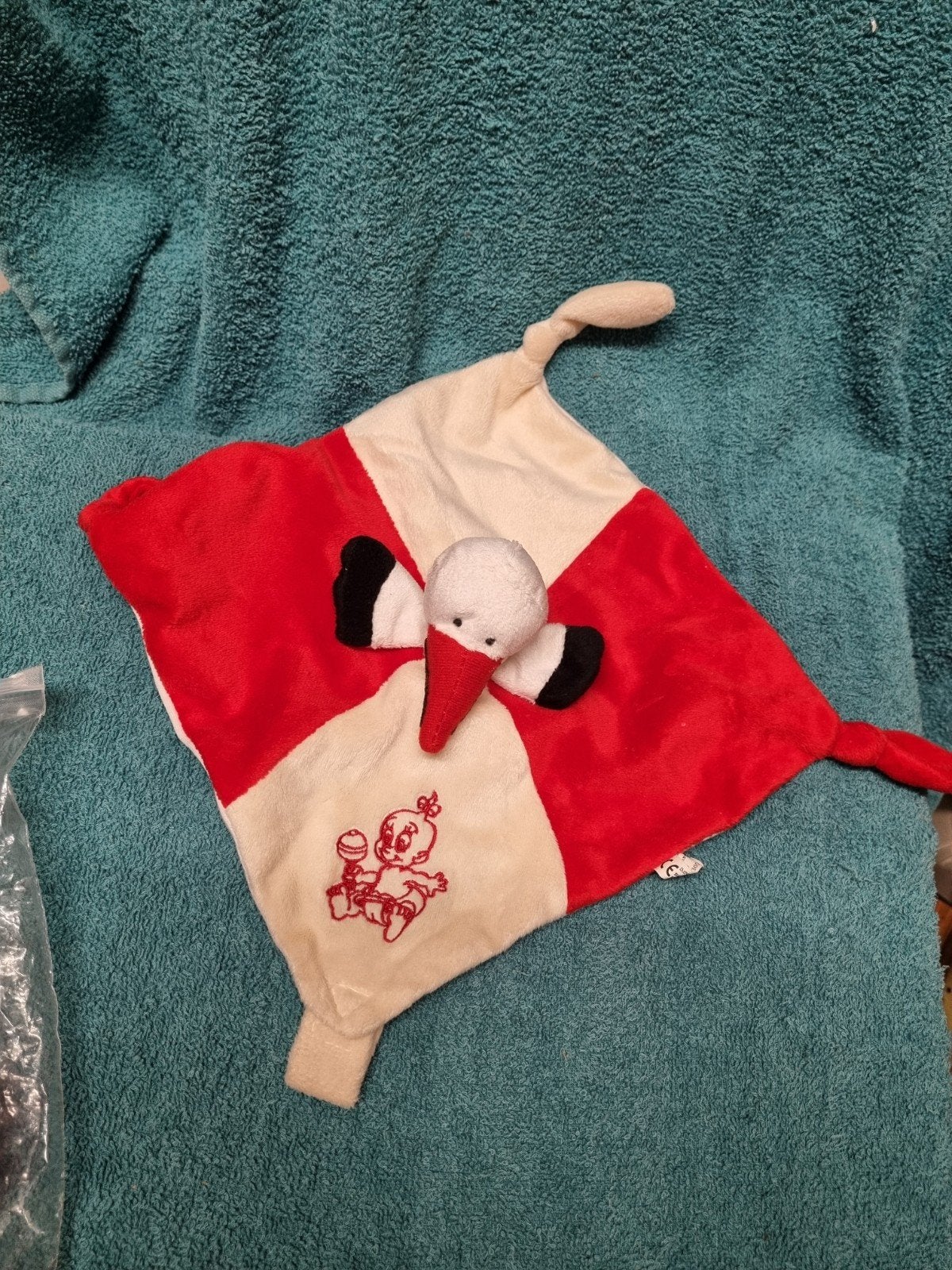 Ooievaar knuffel doekje nr 36, Ophalen of Verzenden, Overige typen