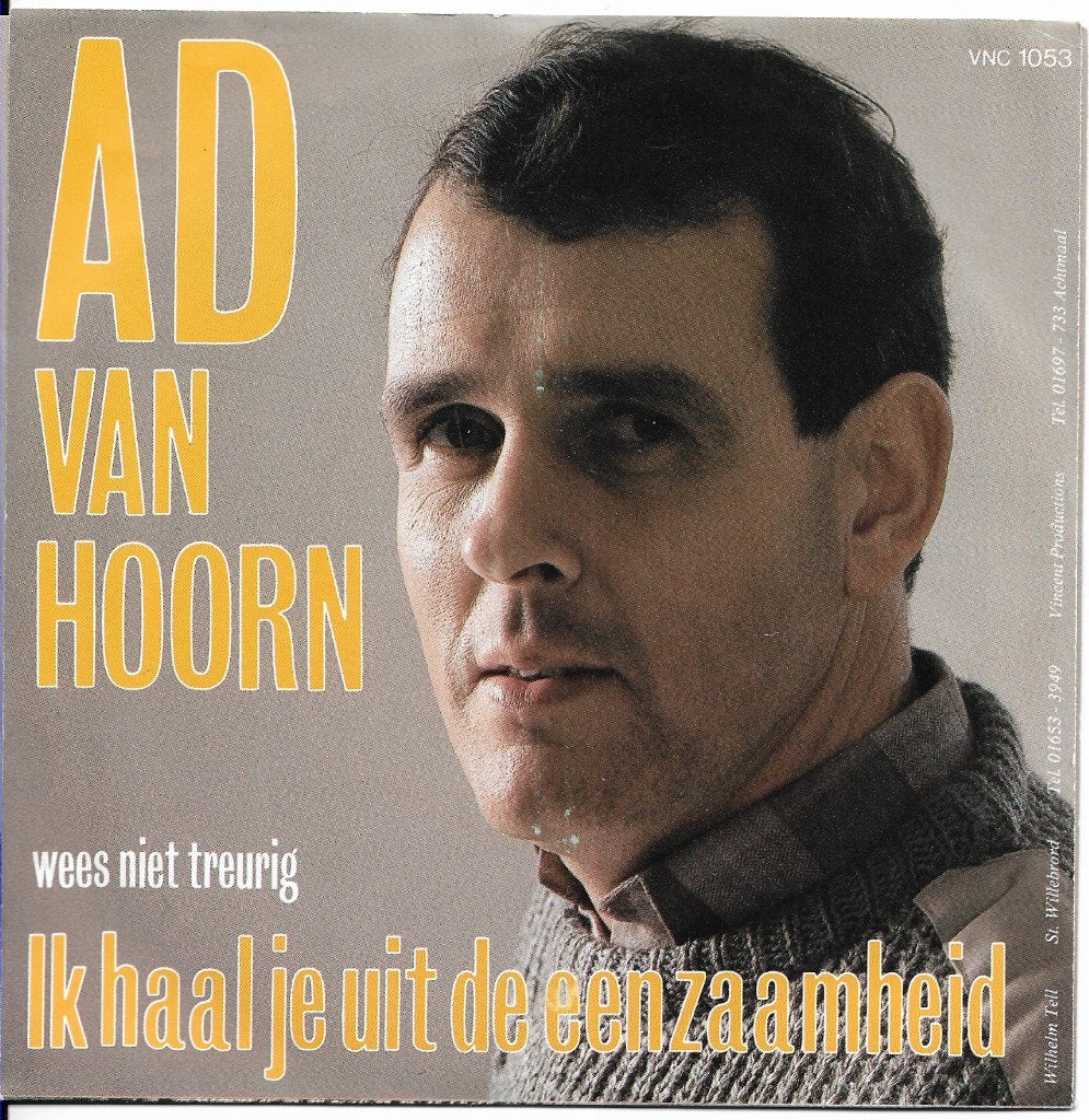 Ad van Hoorn, Cd's en Dvd's, 7 inch, Ophalen of Verzenden, Zo goed als nieuw, Beschermende buitenhoes