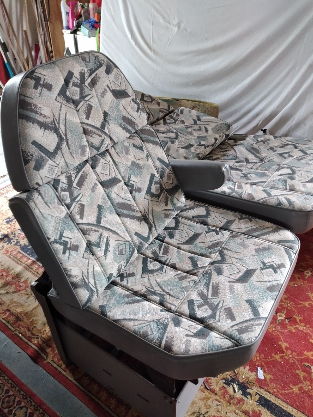 Set van 2 camperstoelen met armleuningen, Ophalen of Verzenden, Gebruikt