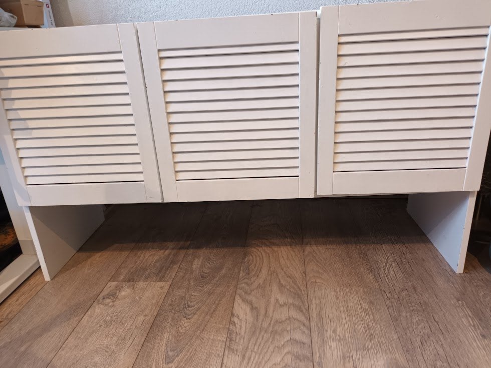 Vintage Akai audio kast met louvre deurtjes, Huis en Inrichting, Ophalen, Gebruikt, 100 tot 150 cm, Minder dan 100 cm