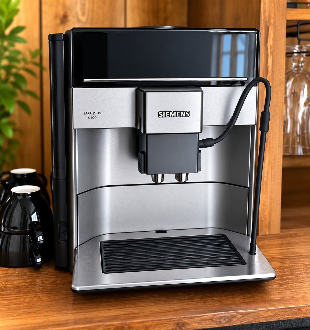 Siemens EQ.6 Plus S100 Volautomatische Koffiemachine – €250,, Ophalen, Gebruikt, Koffiemachine, Koffiebonen