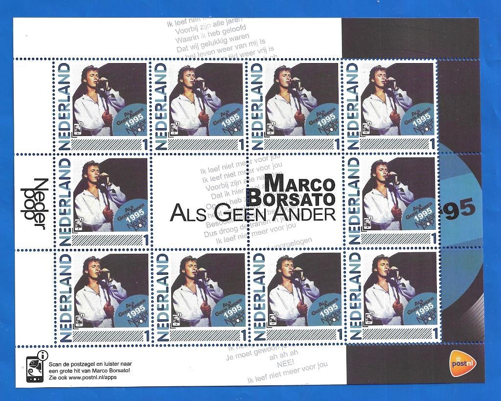 NVPH 2791-Ab-5 2011 Nederpop - Marco Borsato, Postzegels en Munten, Verzenden, Na 1940, Postfris
