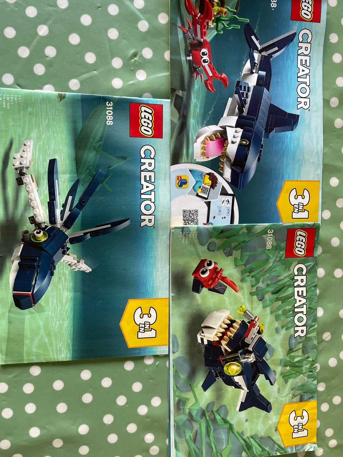 Lego Creator 31088 3 in 1 Diepzeewezens Compleet, Lego, Ophalen of Verzenden, Compleet, Creator