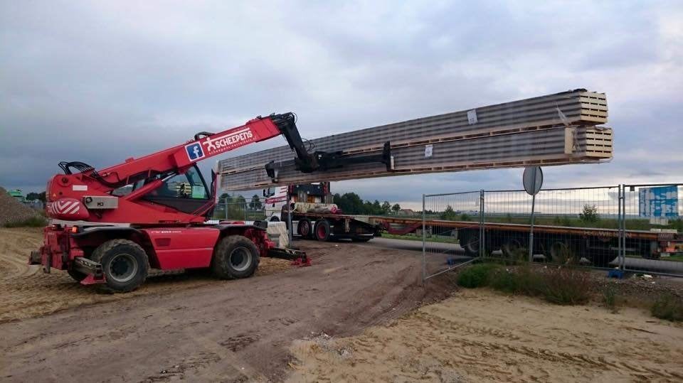 Uitschuifbaar lepelrek 7.000 kg, Ophalen, Verreiker