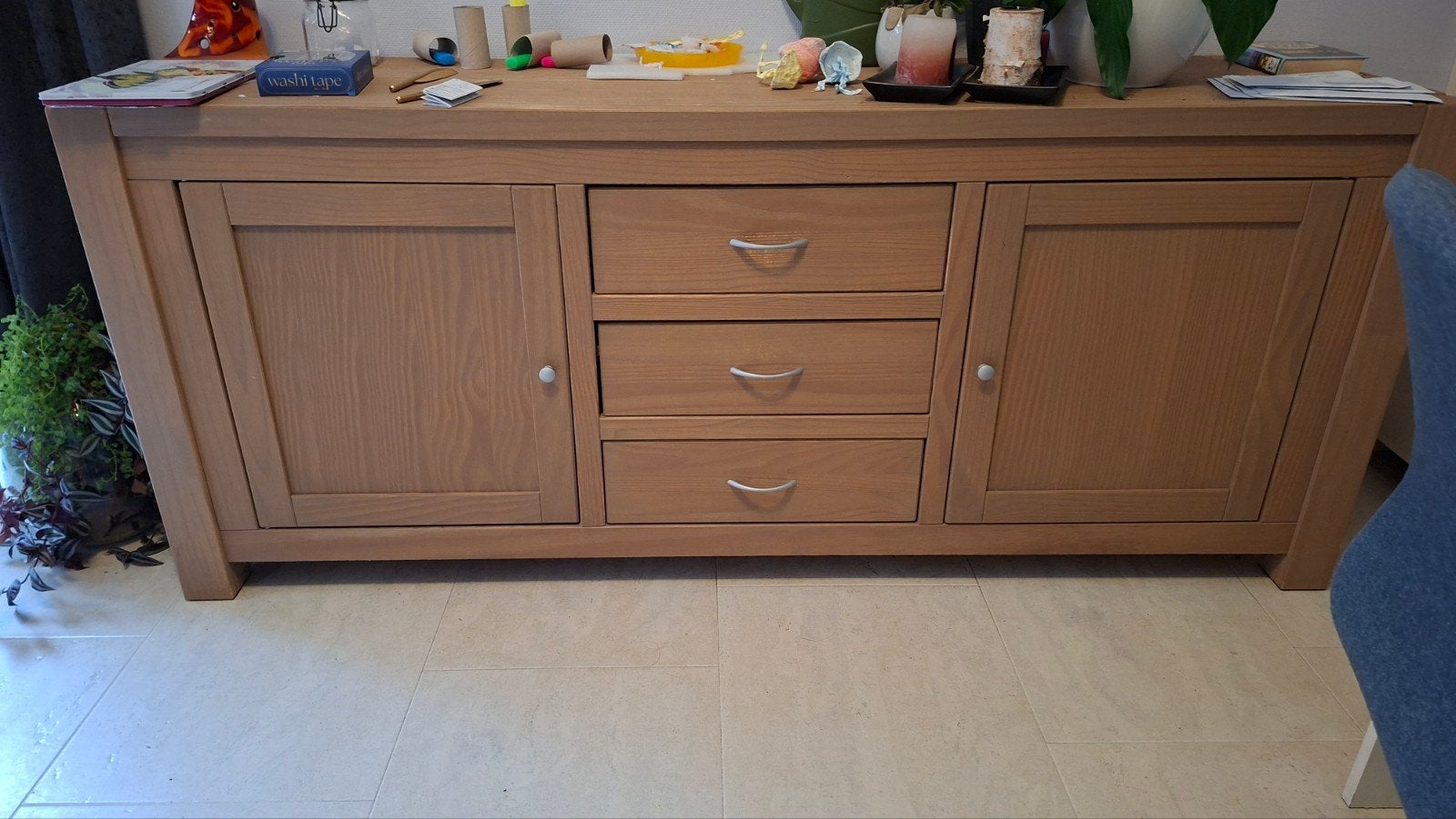 Dressoir met lades en deuren, Ophalen, Gebruikt, Met lade(s), 150 tot 200 cm