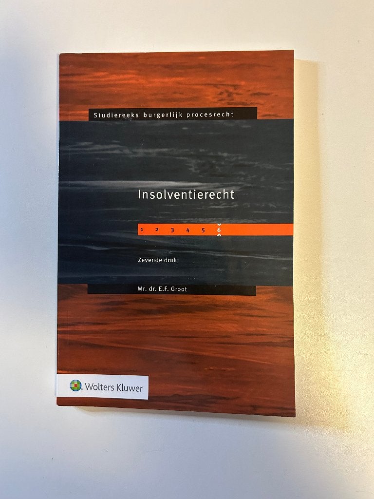 Insolventierecht (ISBN: 9789013167665), Ophalen of Verzenden, Beta, Zo goed als nieuw, WO