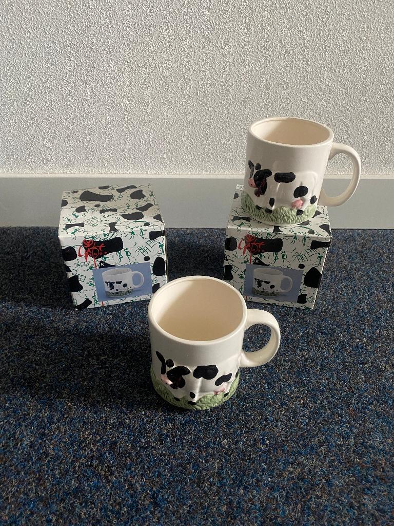 Set mokken koe NIEUW, Ophalen of Verzenden, Nieuw, Boerderijdier, Overige typen