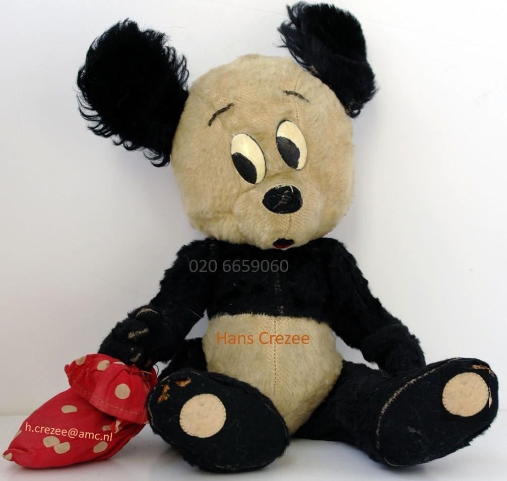 zoek oud Toonder Panda Bommel Tom Poes pluche pop 1940 1950, Antiek en Kunst, Ophalen of Verzenden