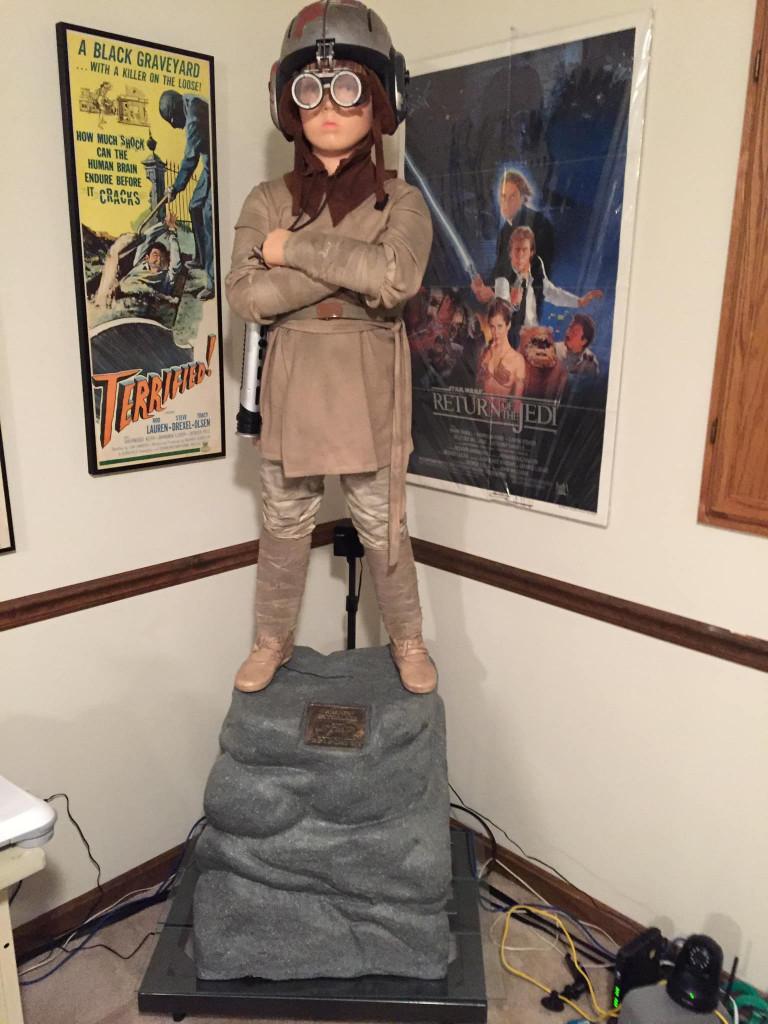 Star Wars Episode 1 Anakin Skywalker Life Size Statue 1999, Ophalen, Zo goed als nieuw, Beeldje of Buste