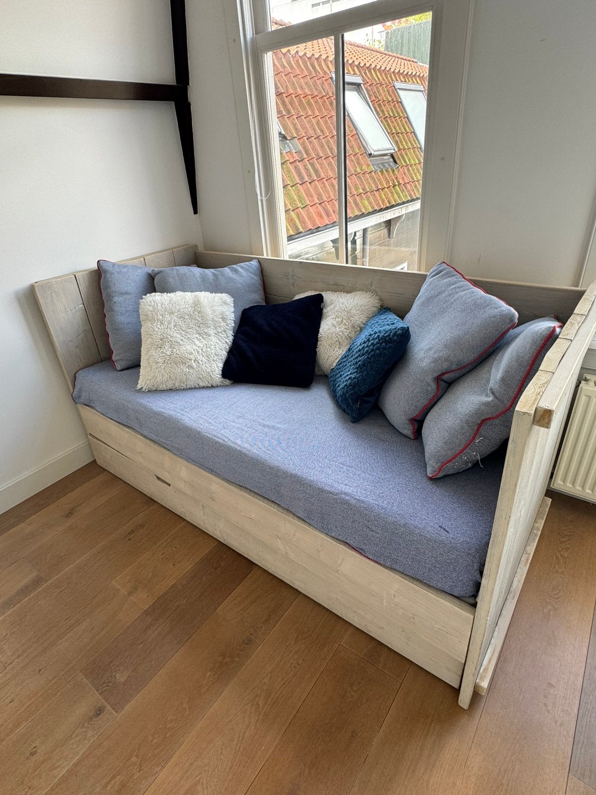 GRATIS OPHALEN bedbank 2x 90cm bij 200cm, Ophalen, Zo goed als nieuw, Tweepersoons, 90 cm