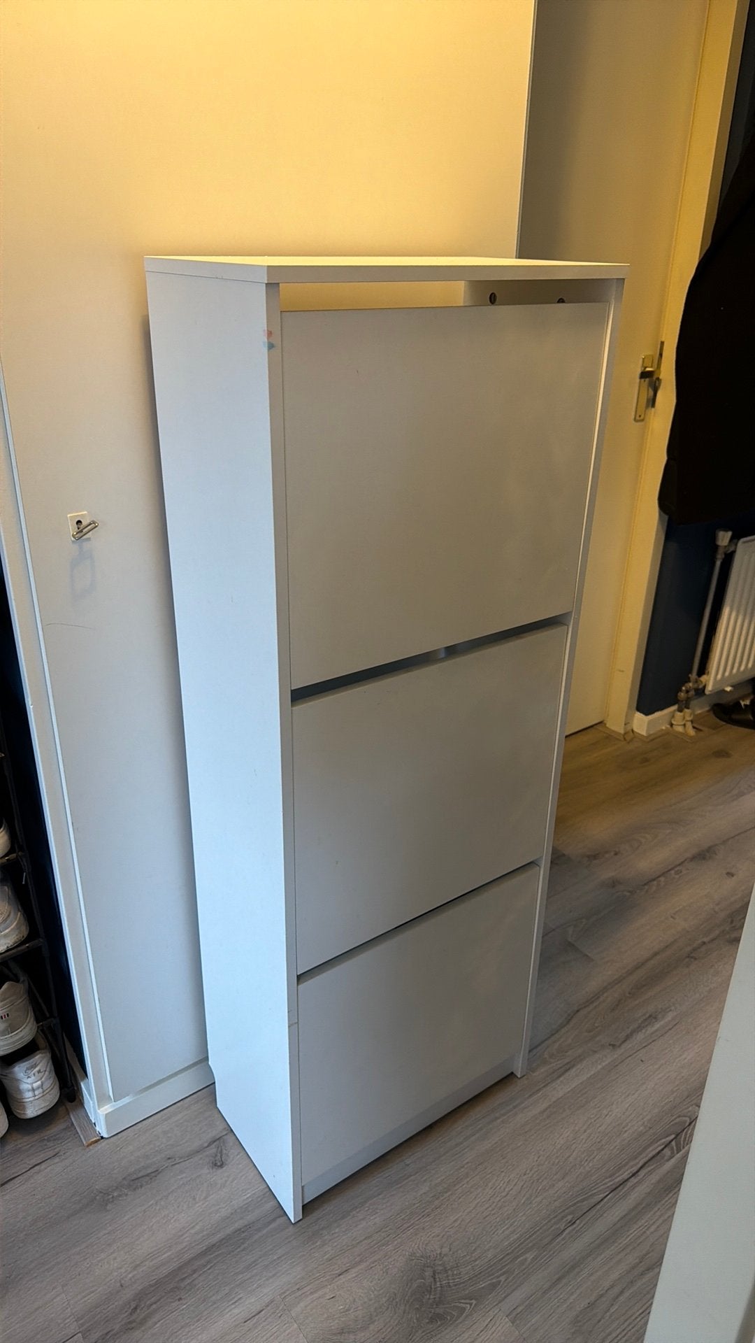 IKEA schoenenkast met 3 vakken - Wit, Ophalen, Gebruikt