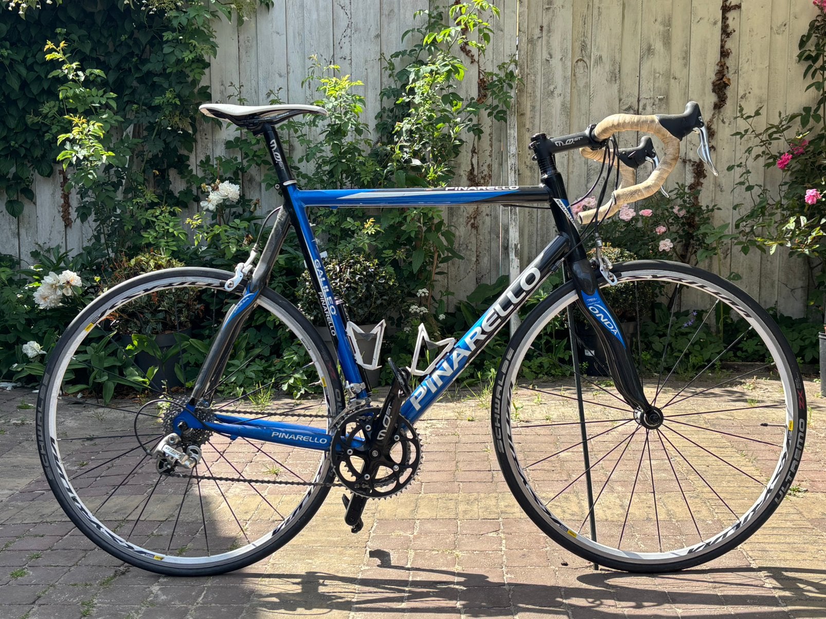 Pinarello Galileo alu/carbon racefiets 62 cm, Fietsen en Brommers, 28 inch, Velgrem, Aluminium, Zo goed als nieuw