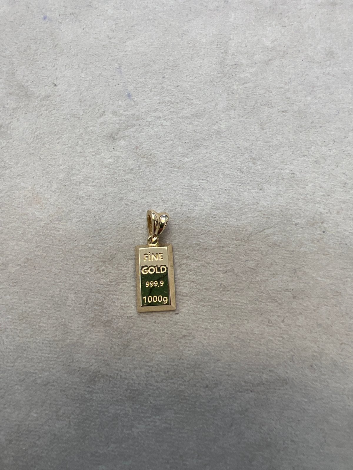 14k Gouden Hanger Baartje - Fine Gold 999,9, Ophalen of Verzenden, Nieuw, Goud, Overige voorstellingen